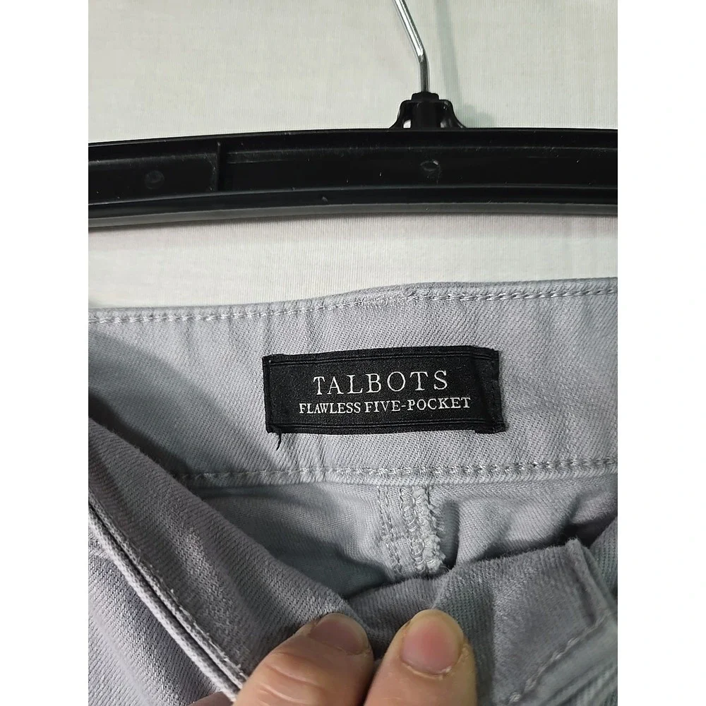 Talbots Boyfriend Jeans Women's 10 Gray‎ Denim Relaxed Fit Cotton Casual